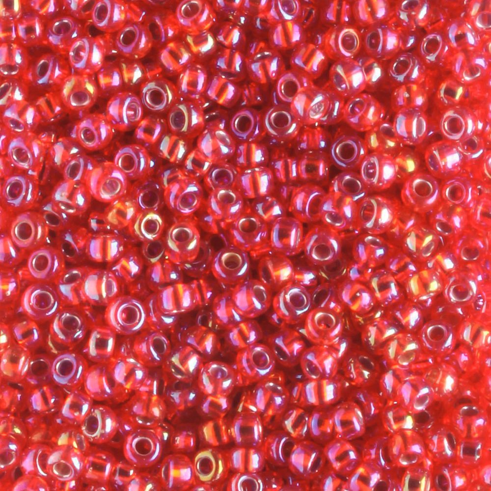 11-1010 Silver Lined Flame Red AB