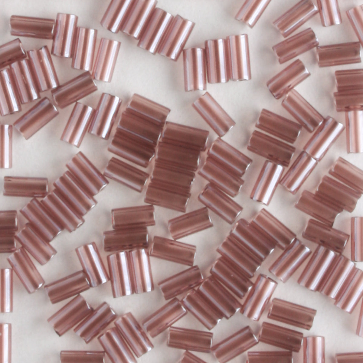 3mm Bugle Transparent Grape