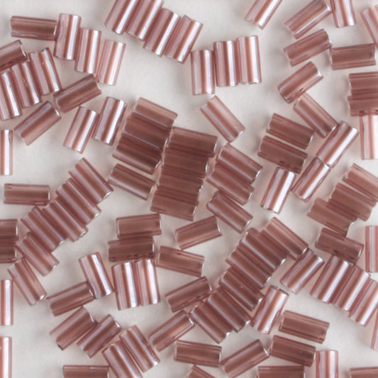 3mm Bugle Transparent Grape