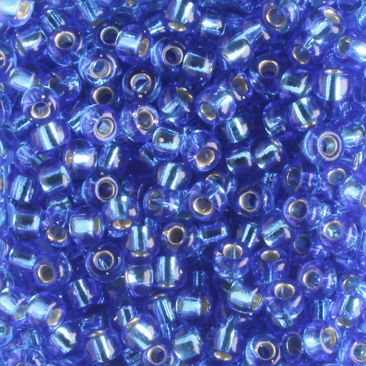 8-0019 Silver Lined Sapphire Blue