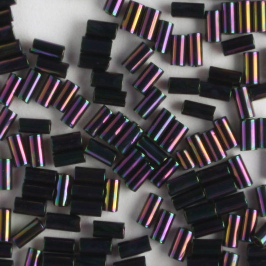 3mm Bugle Dark Plum Iris