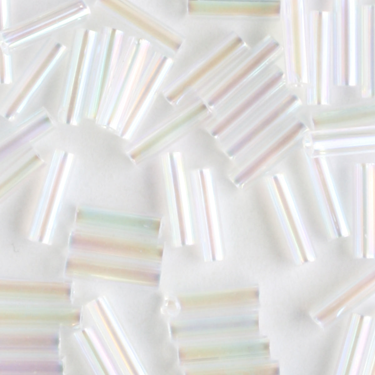 6mm Bugle Transparent Crystal AB