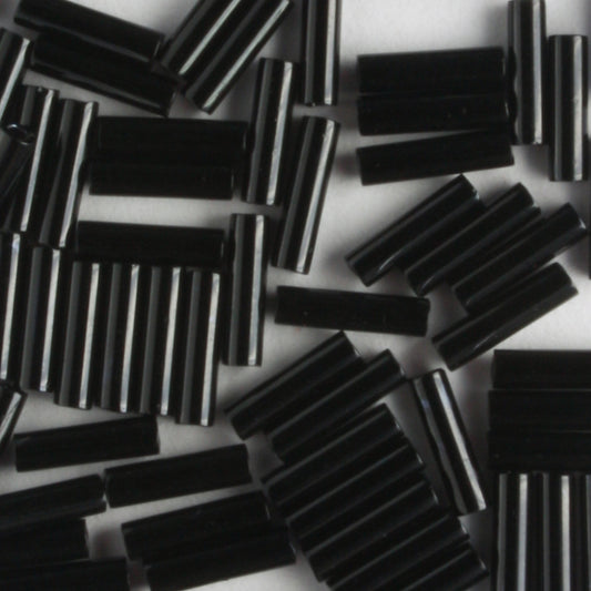 6mm Bugle Opaque Black