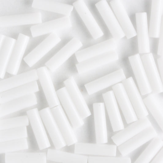 6mm Bugle Opaque White