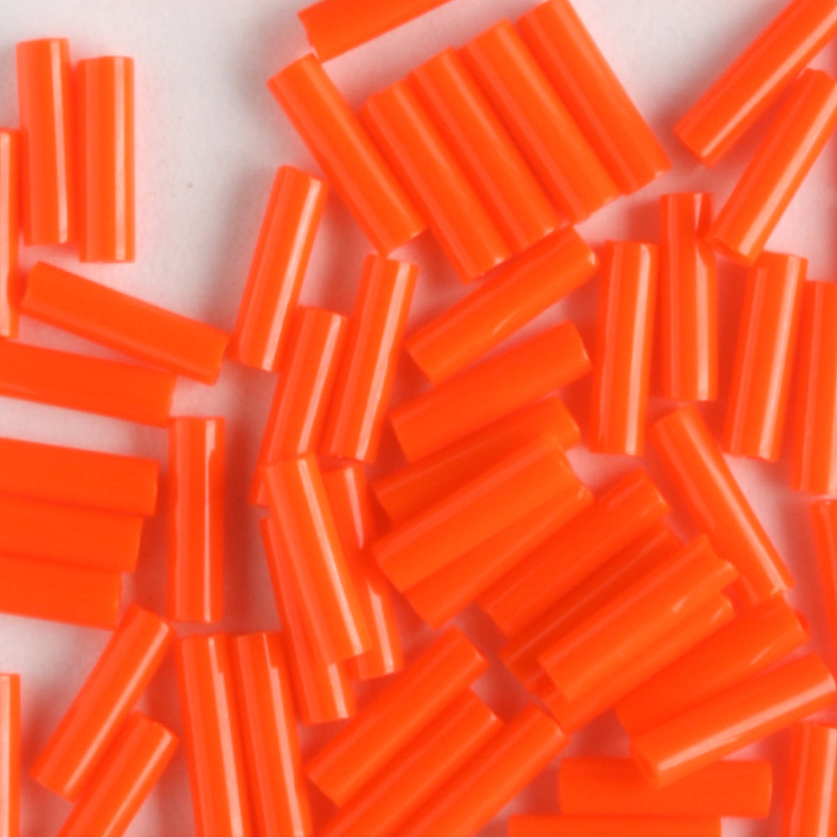 6mm Bugle Opaque Orange