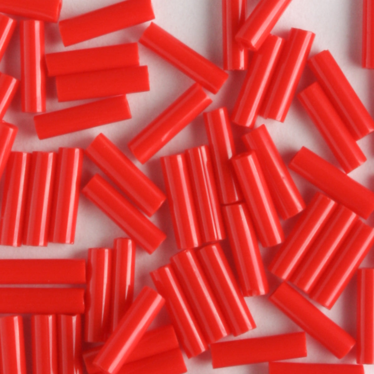 6mm Bugle Opaque Dark Red