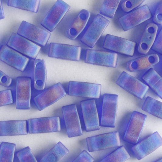 Half Tila Transparent Matte Rainbow Cobalt Blue