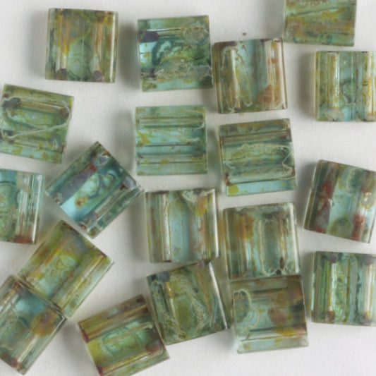 Tila Transparent Picasso Moss Agate