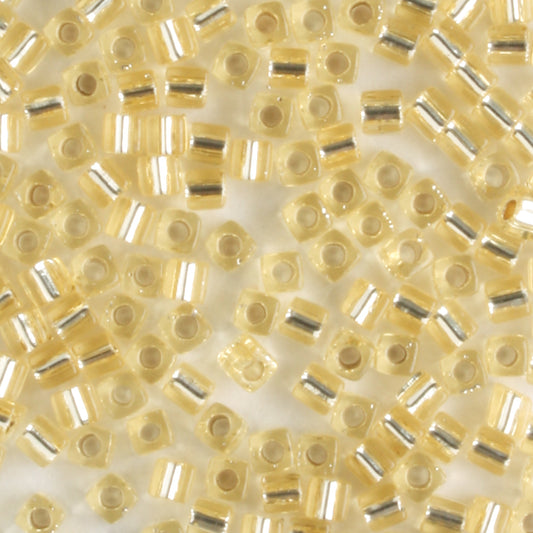1.8mm Cube Silver Lined Gold - 10 grams