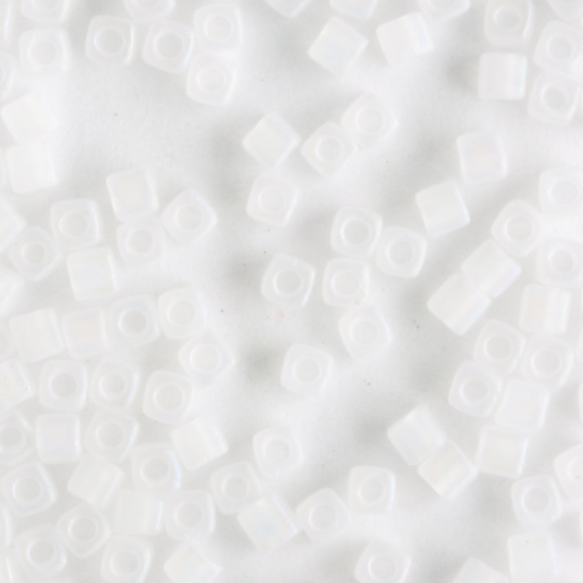 1.8mm Cube Transparent Matte Rainbow Crystal - 10 grams