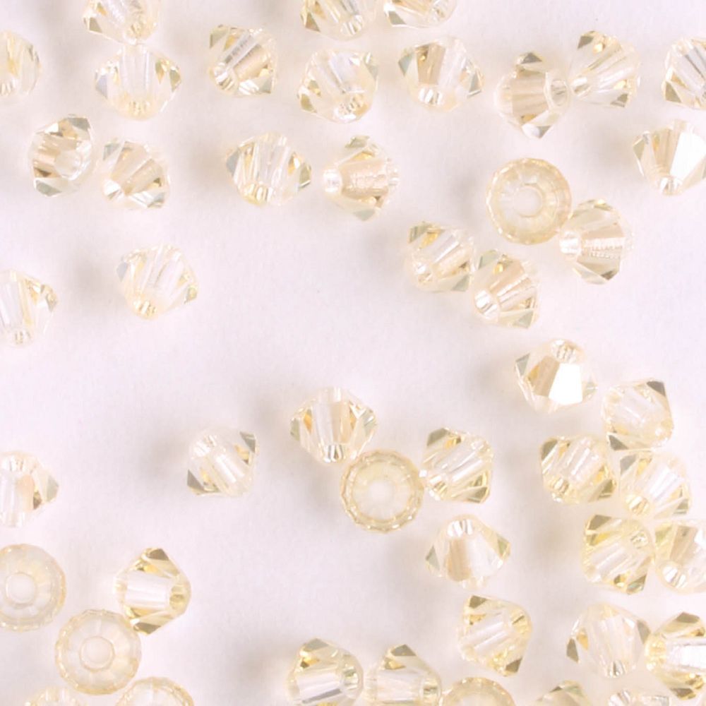 3mm Bicone Crystal Blonde Flare