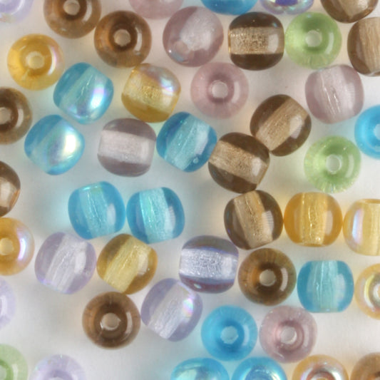 4mm Druk Prairie Mix - 100 beads