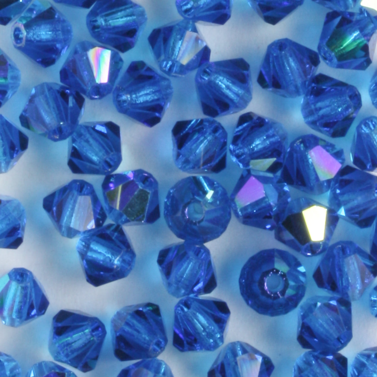 4mm Bicone Blue Capri AB