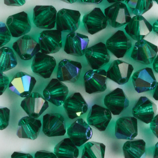 4mm Bicone Emerald AB