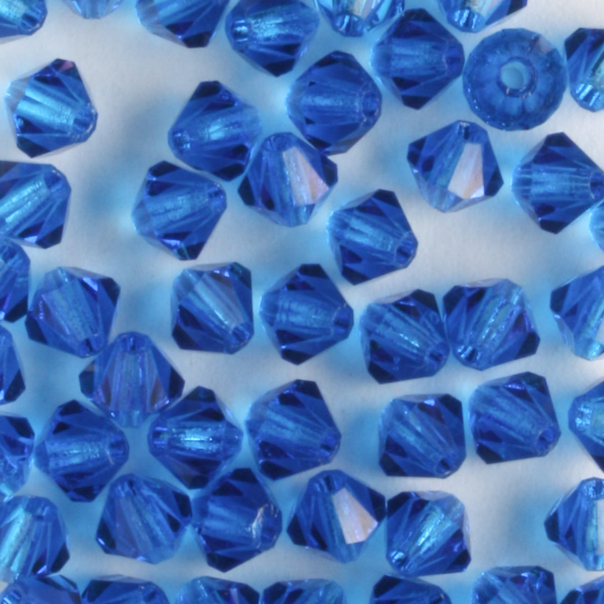 4mm Bicone Blue Capri