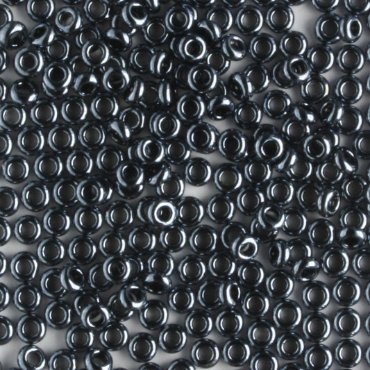 11/0 Demi Round Hematite - 10 grams