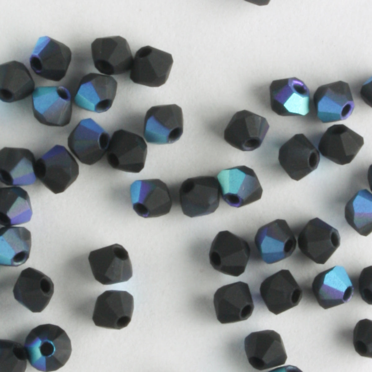 3mm Bicone Jet AB Matte
