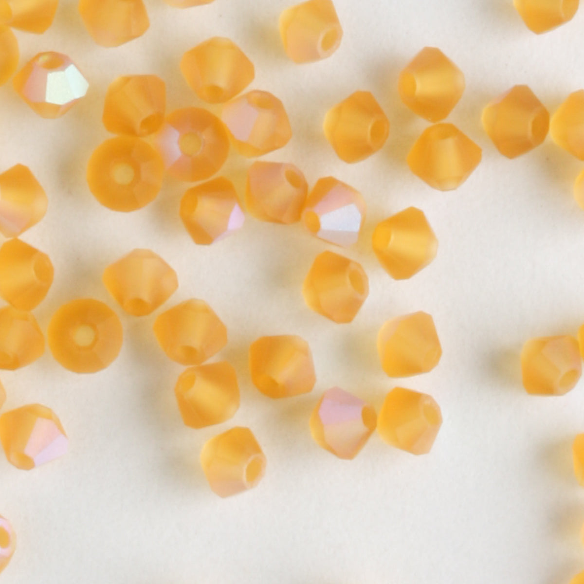 3mm Bicone Topaz AB Matte