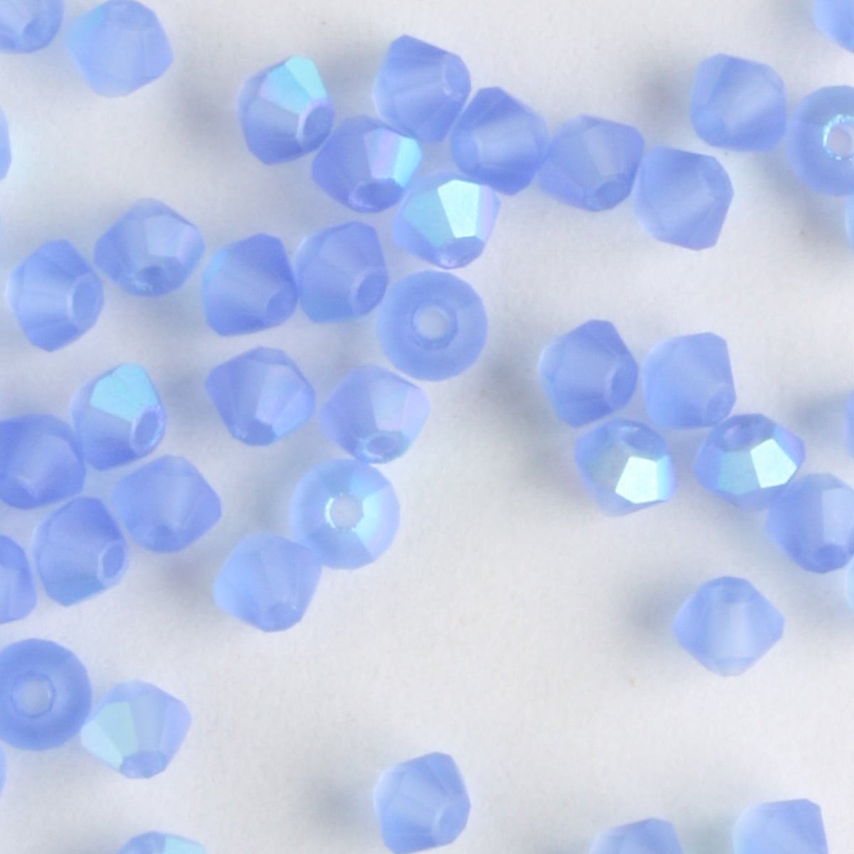 3mm Bicone Sapphire AB Matte