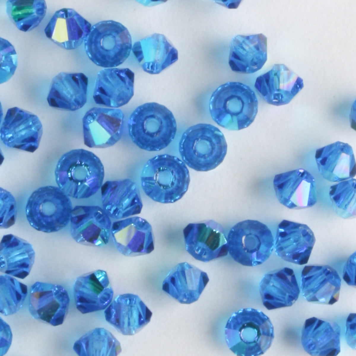3mm Bicone Capri Blue AB