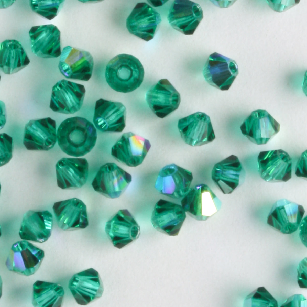 3mm Bicone Emerald AB