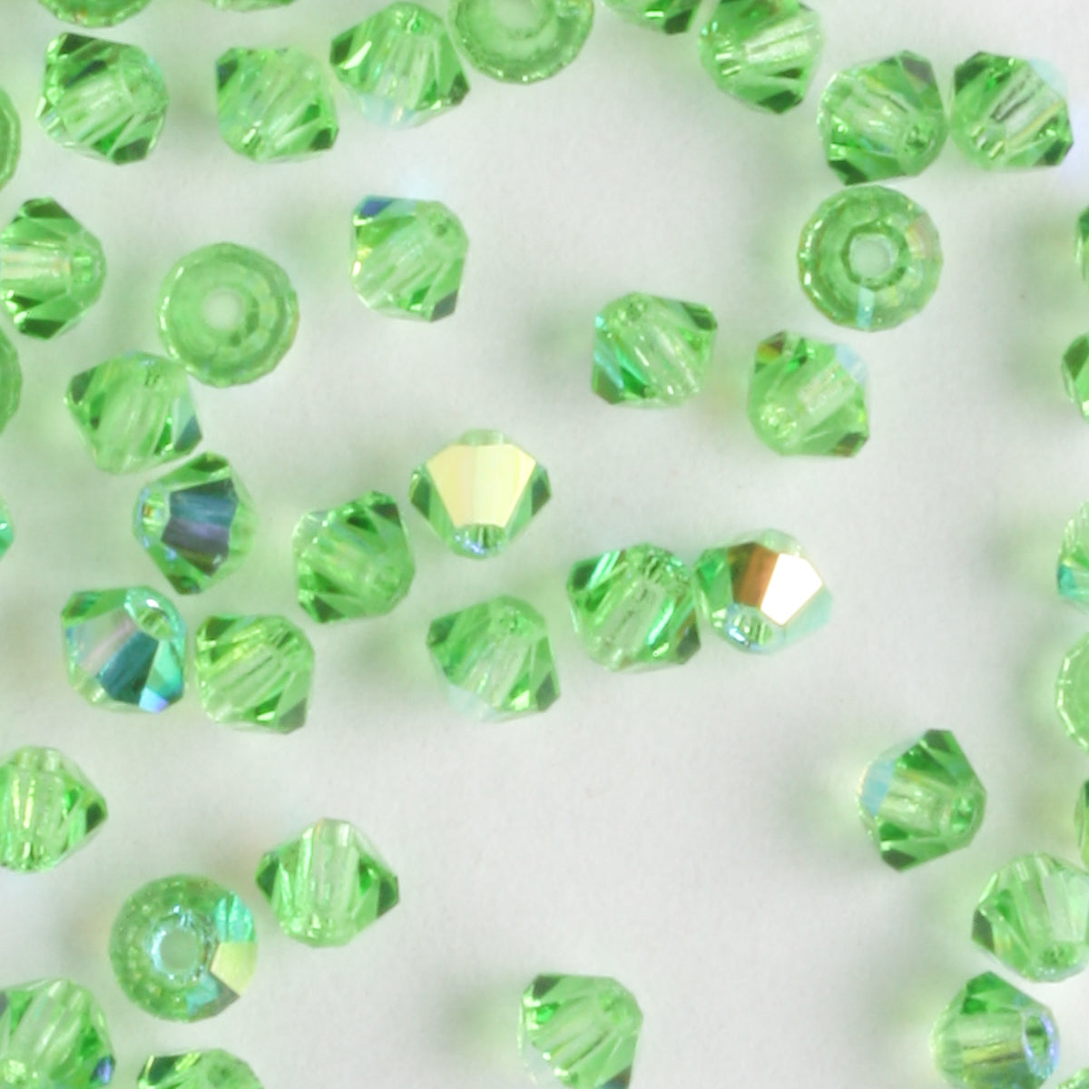 3mm Bicone Peridot AB
