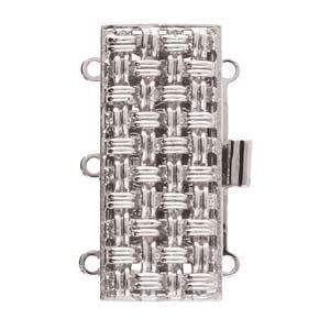 3 Strand Clasp Silver