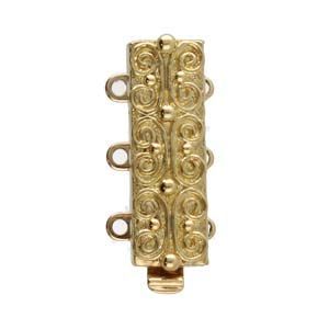 3 Strand Clasp Gold