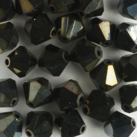 6mm Bicone Iris Brown
