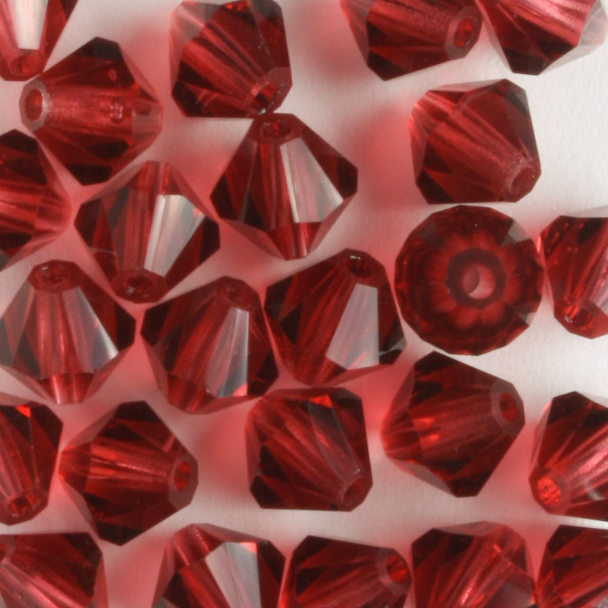 6mm Bicone Hot Pink