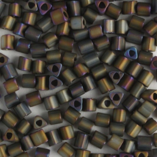11/0 Triangle Matte iris Brown - 10 grams