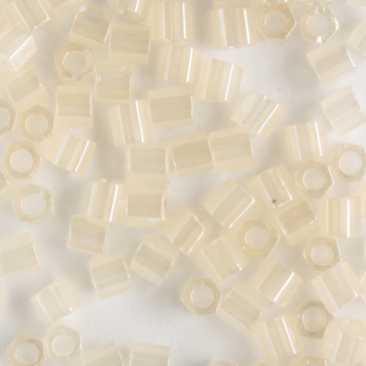 8/0 Hex Ceylon Light Ivory - 10 grams