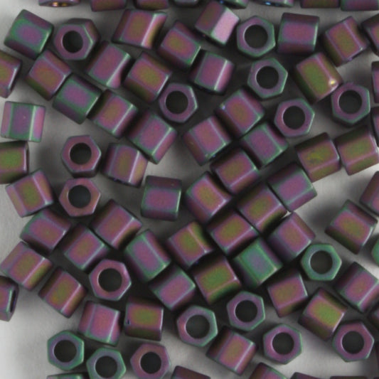 8/0 Hex Matte Iris Violet - 10 grams