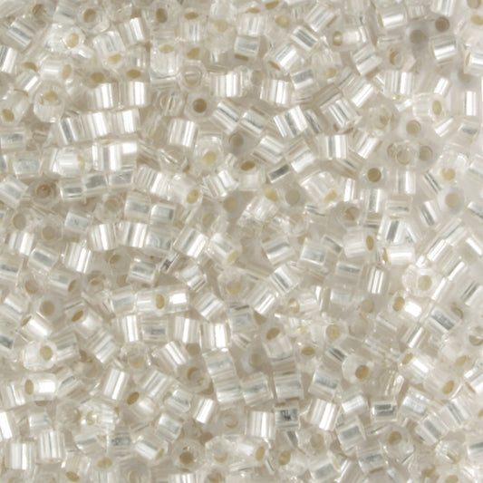 15/0 Hex Frosted Silver Lined Crystal - 5 grams