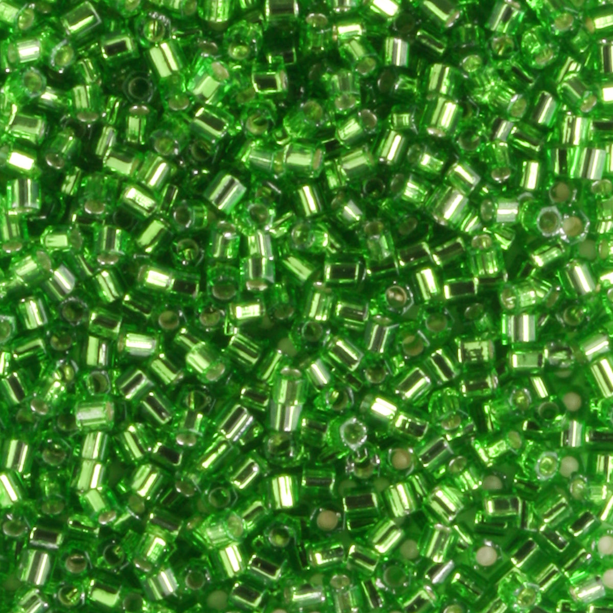 15/0 Hex Silver Lined Peridot - 5 grams