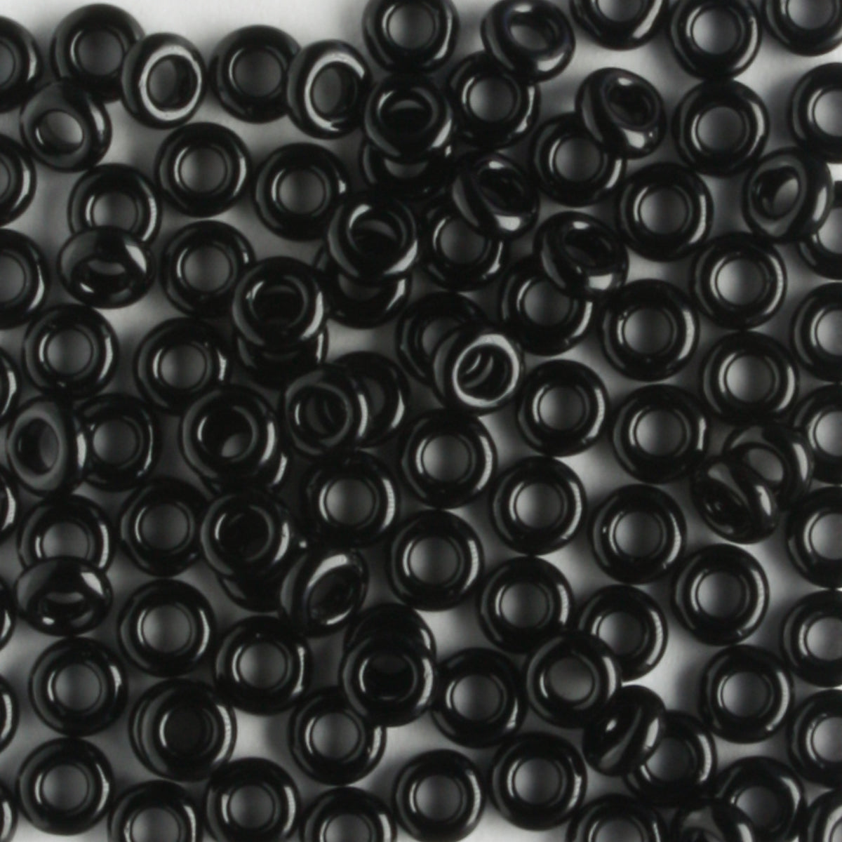 8/0 Demi Round Opaque Jet - 10 grams