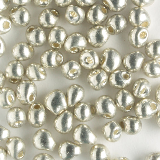 Fringe Bead, Galvanized Silver