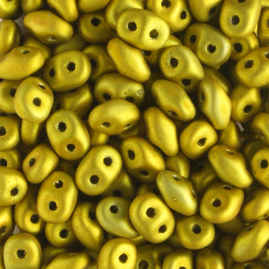 Superduo Metalust Matte Yellow Gold