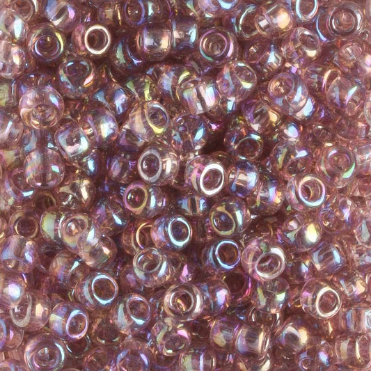 8/0 Transparent Rainbow Light Amethyst - 10 grams