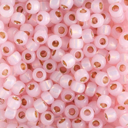 8/0 PermaFinish Silver Lined Baby Pink - 10 grams