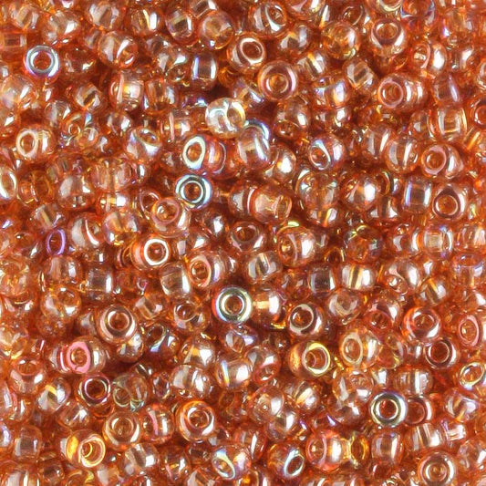11/0 Unions Orange Rainbow