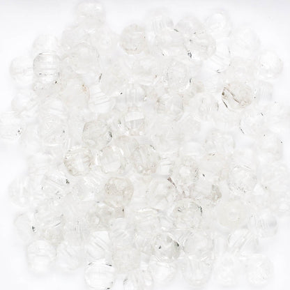 5mm Cut Glass Clear - 100 beads