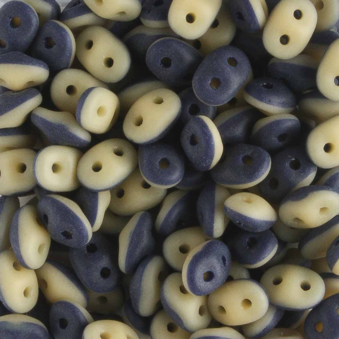 Superduo Duet Navy Ivory Matte