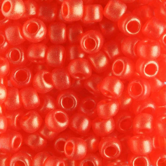 6/0 Hybrid Sueded Gold Siam Ruby - 10 grams