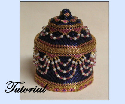 Bead Jeweled Box Pattern - PDF