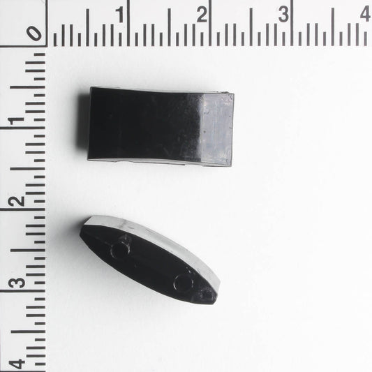 Black Carrier Beads - 20 beads