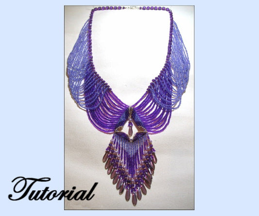 Victorian Drape Necklace Pattern - PDF